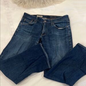 AG Classic Blue Denim Jeans. - The Protege Straight Leg